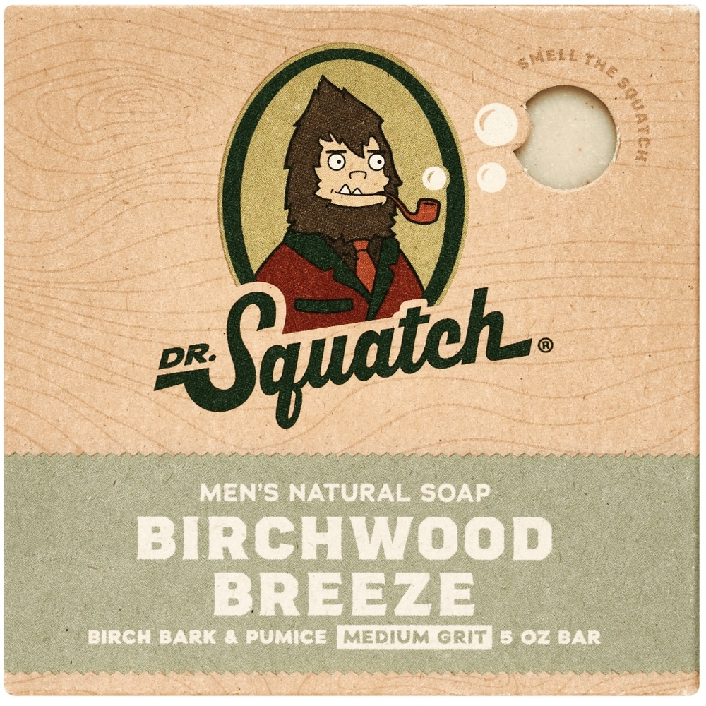 Dr Squatch Birchwood Breeze Bar Soap - Men's Natural Soap 5 oz